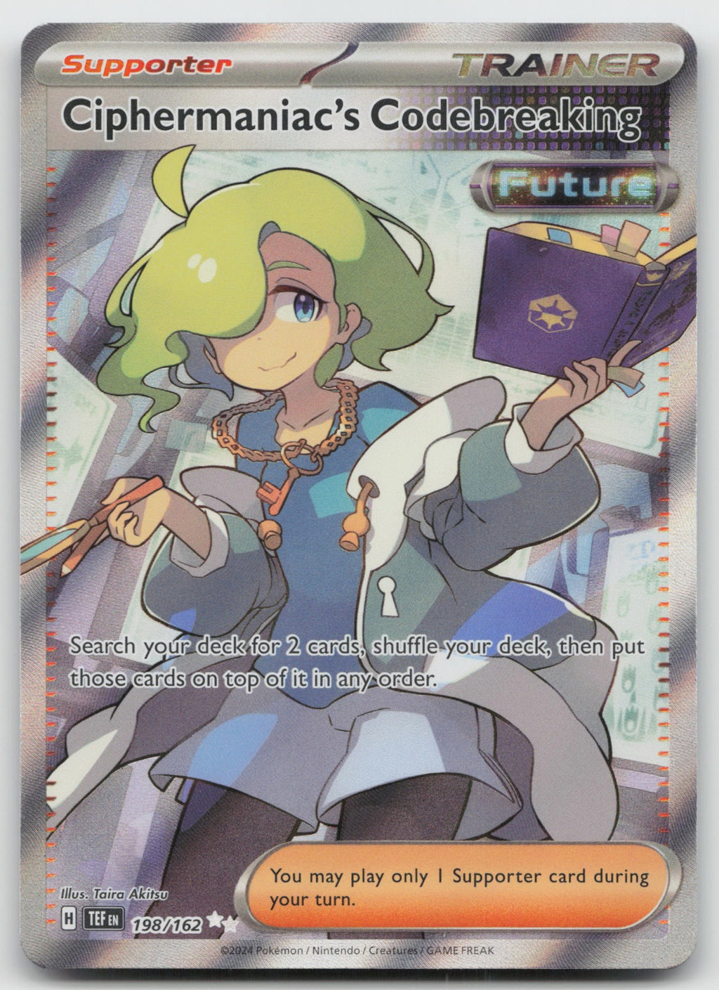 Ciphermaniac's Codebreaking Holo Ultra Rare SV05: Temporal Forces 198/162 NM