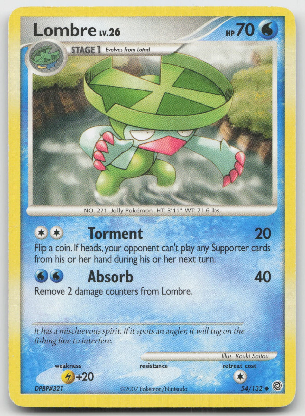 Lombre Uncommon Secret Wonders 54/132 HP