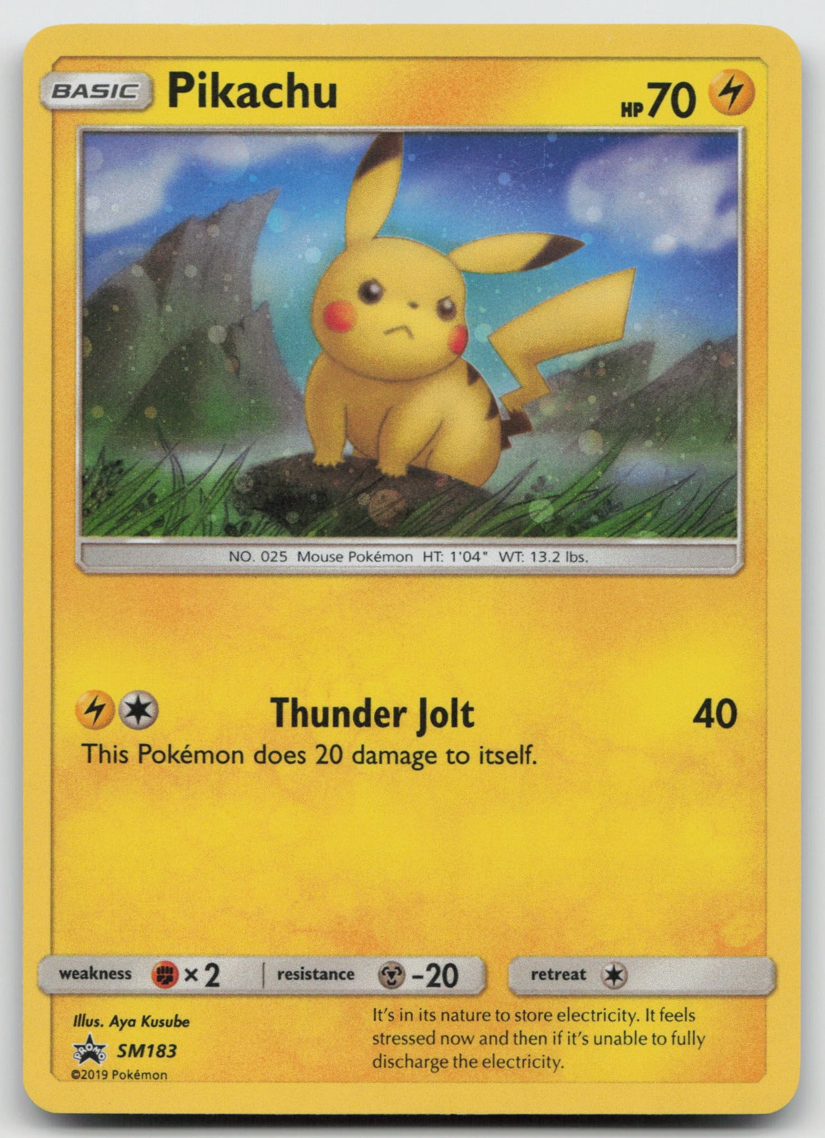 Pikachu Promo Holo SM Promos SM183 LP