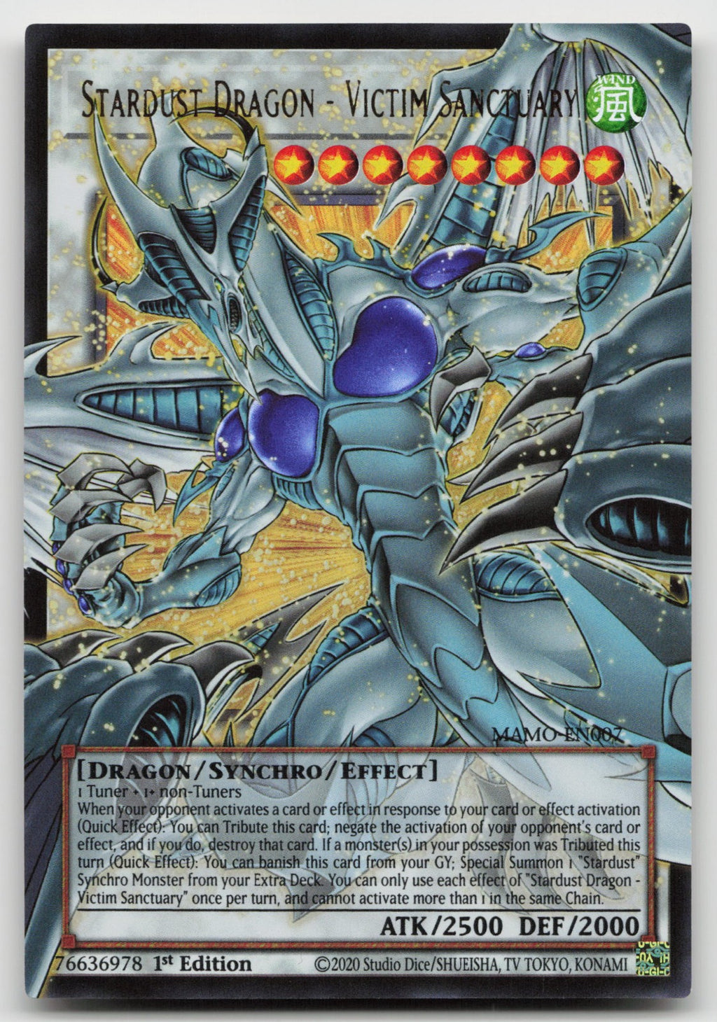 Stardust Dragon Victim Sanctuary Extended Art Magnificent Monsters MAMO-EN007 NM