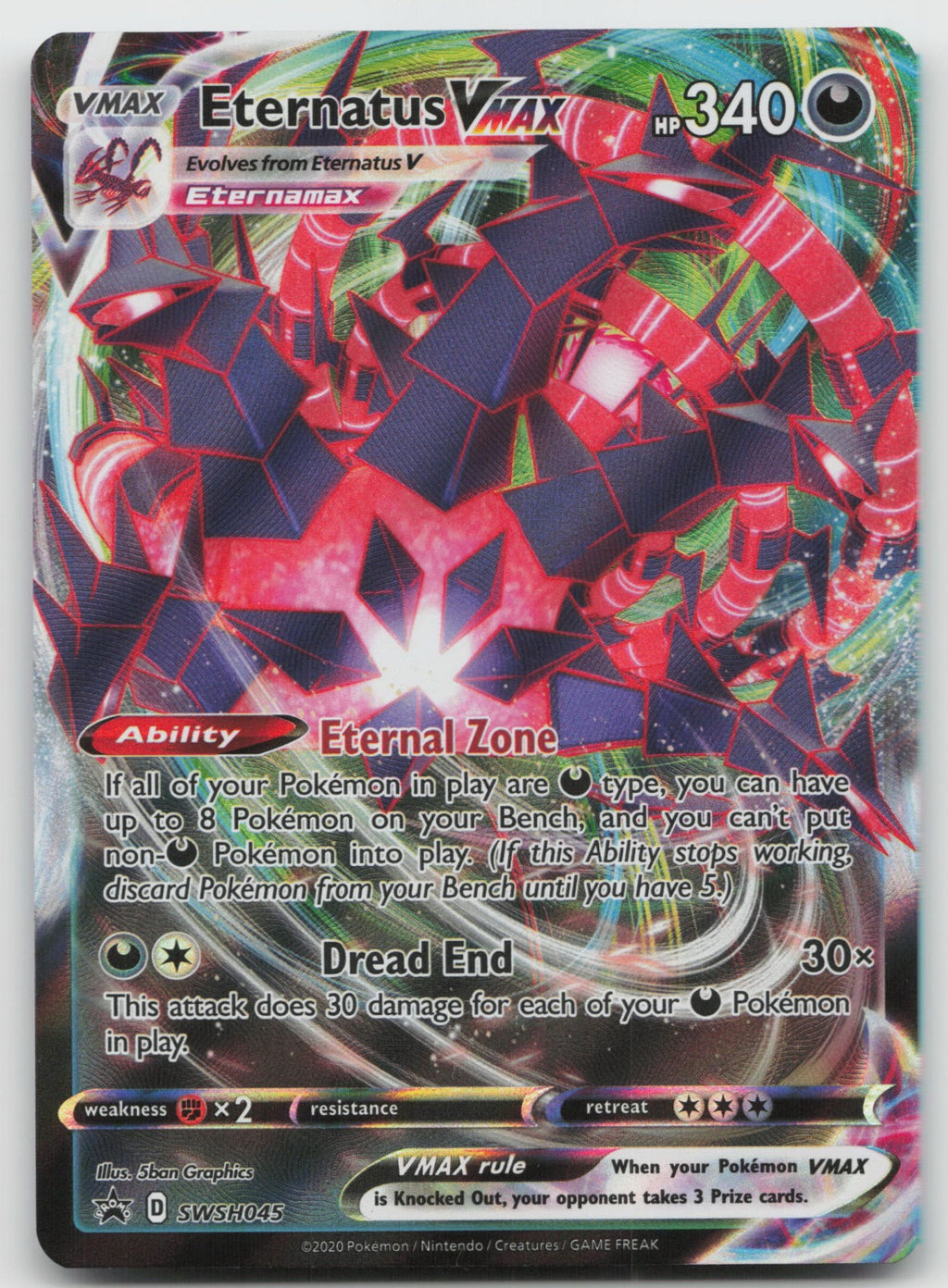 Eternatus VMAX - SWSH: Sword & Shield Promo Cards SWSH045 NM/VLP