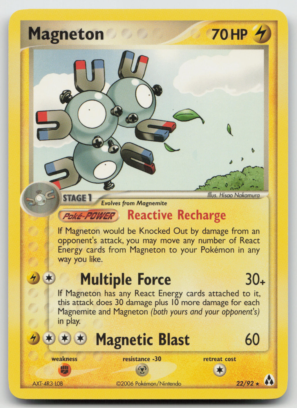 Magneton Rare Normal Legend Maker 22/92 NM