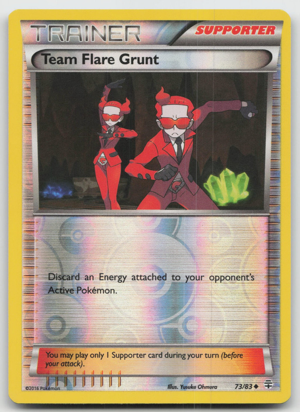 Team Flare Grunt Uncommon Reverse Holo Generations 73/83 LP