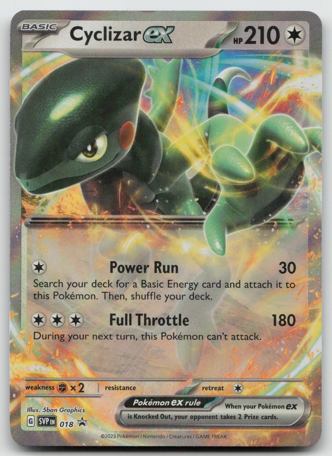 Cyclizar ex - Promo Holo SV: Scarlet & Violet Promo Cards SVP018 NM