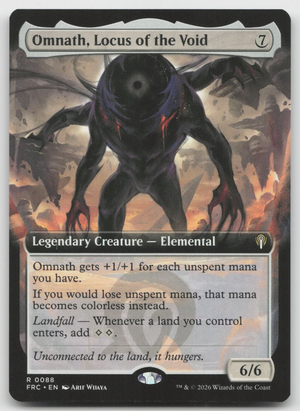 Omnath, Locus of the Void (Extended Art) R Commander: Reality Fracture 88 NM