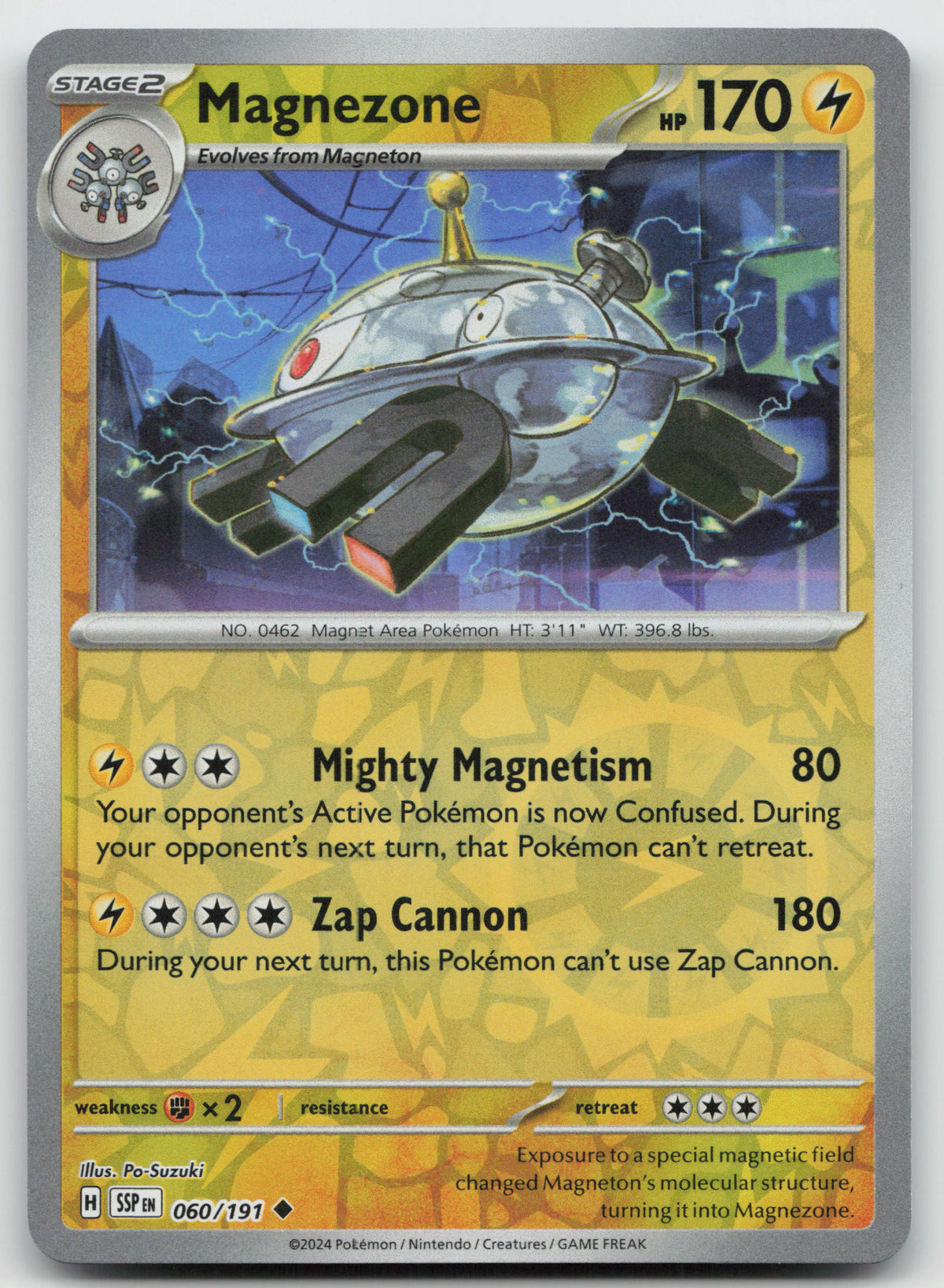 Magnezone Uncommon Reverse Holo SV08: Surging Sparks 060/191 NM