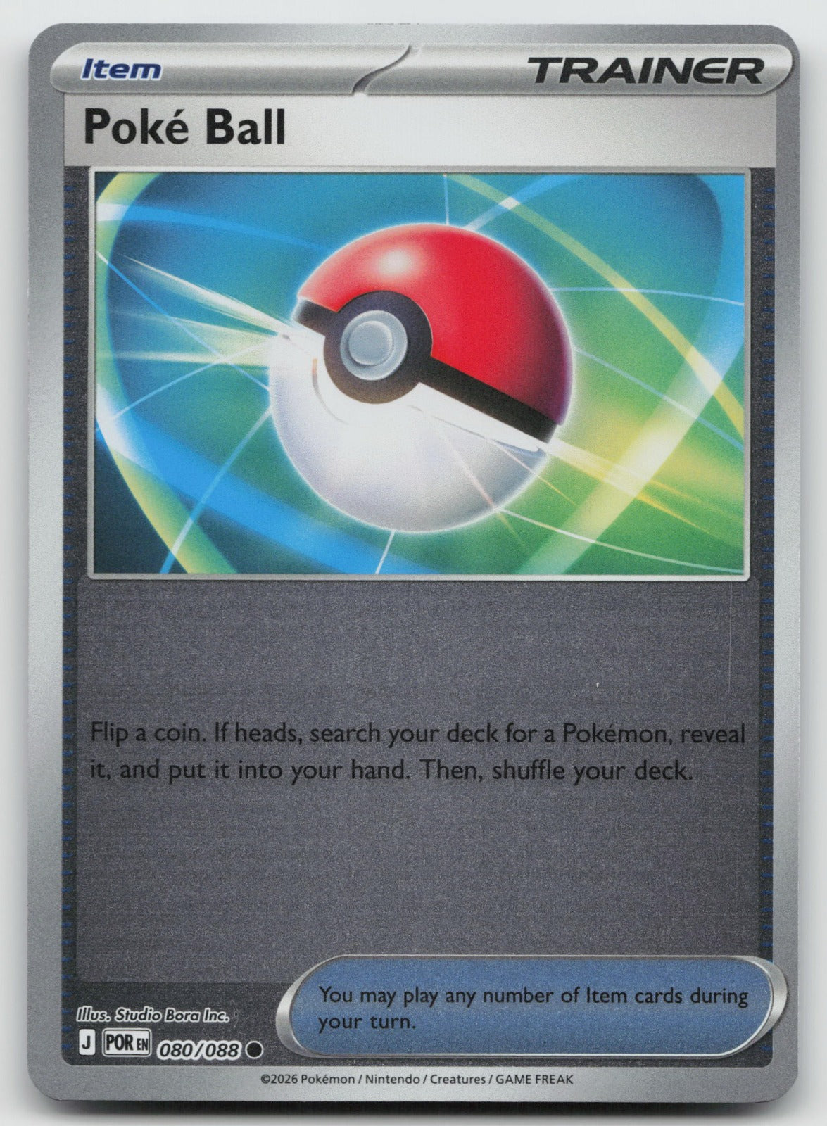 Poke Ball Common Reverse Holo ME03: Perfect Order 080/088 NM