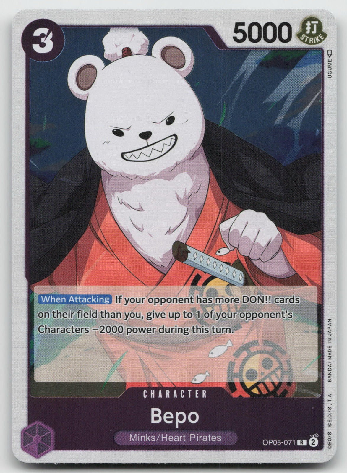 Bepo R Foil Awakening of the New Era OP05-071 NM