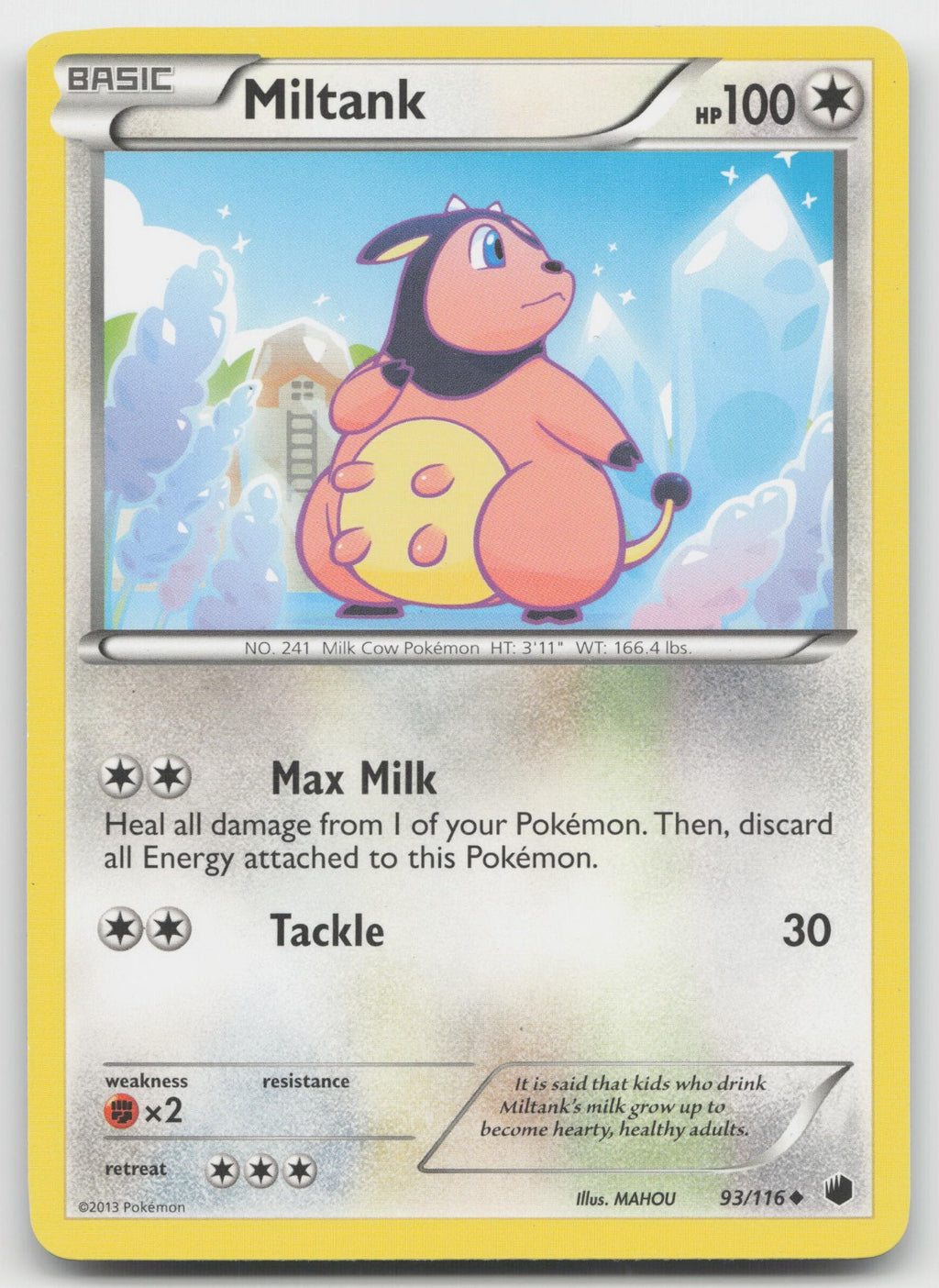 Miltank Uncommon Plasma Freeze 93/116 LP