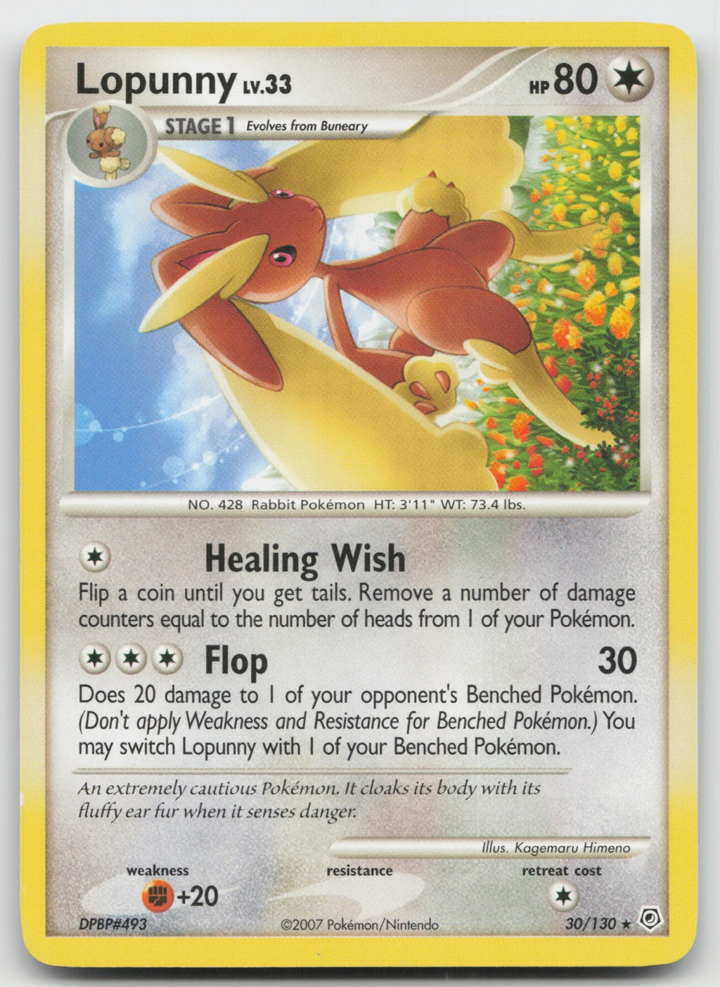 Lopunny Rare Diamond and Pearl 30/130 LP