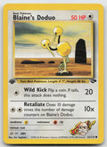Blaine's Doduo Common 1st Edition Gym Challenge 61/132 NM