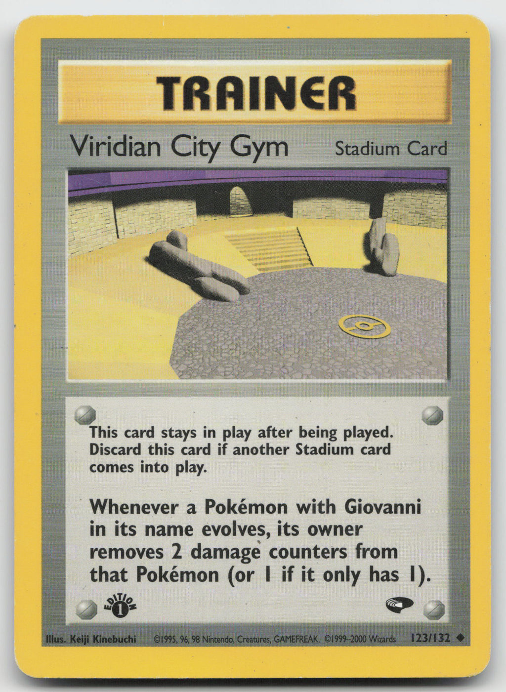 Viridian City Gym Uncommon 1st Edition Gym Challenge 123/132 HP