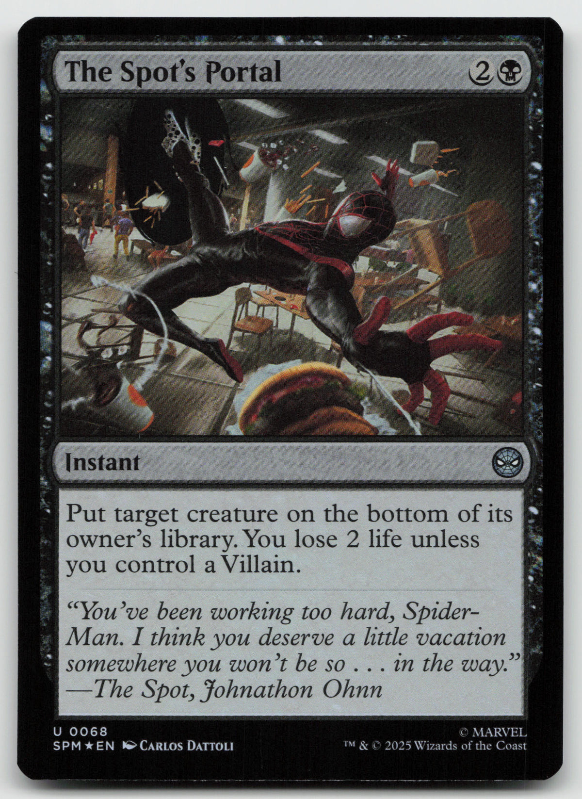 The Spot's Portal U Foil Marvel's Spider-Man 68 NM