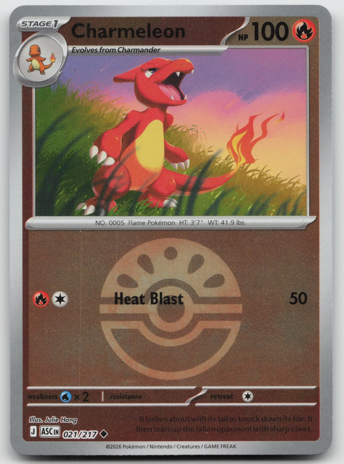 Charmeleon (Friend Ball) Uncommon Reverse Holo ME: Ascended Heroes 021/217 NM
