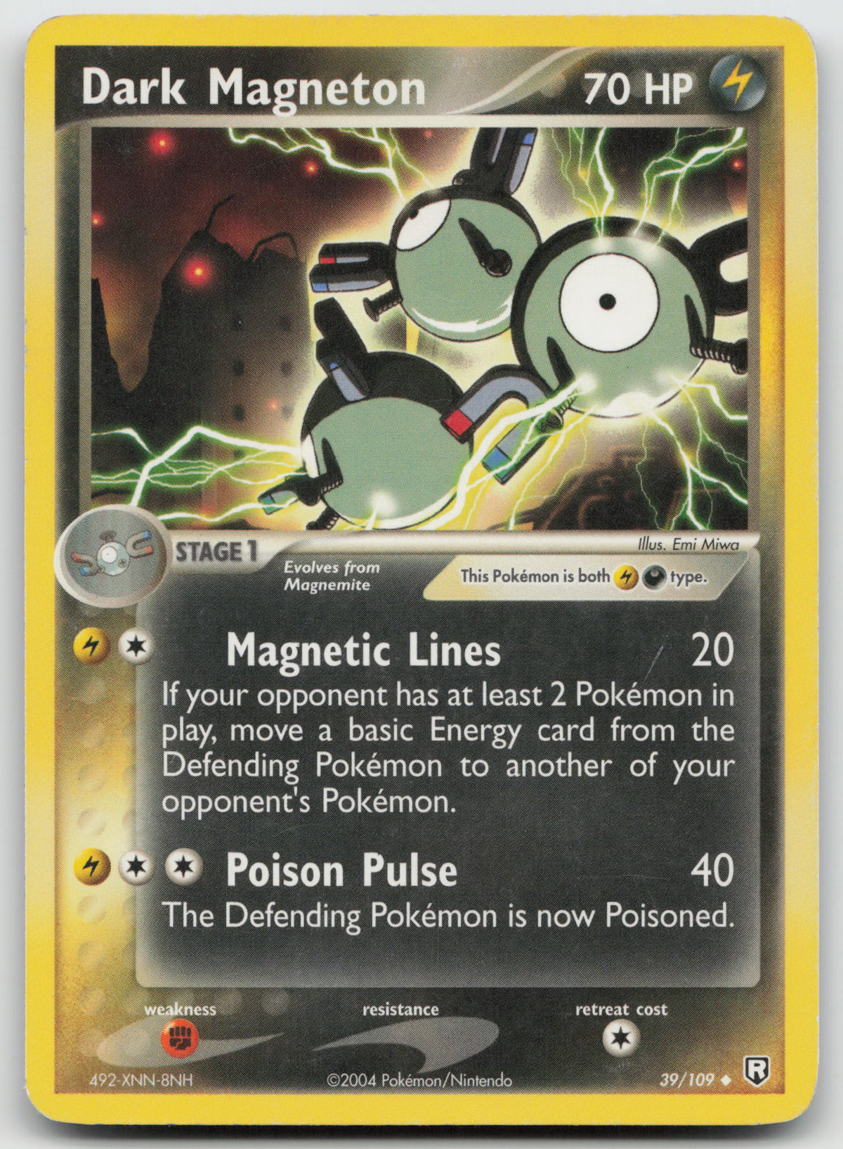 Dark Magneton Uncommon Normal Team Rocket Returns 39/109 HP