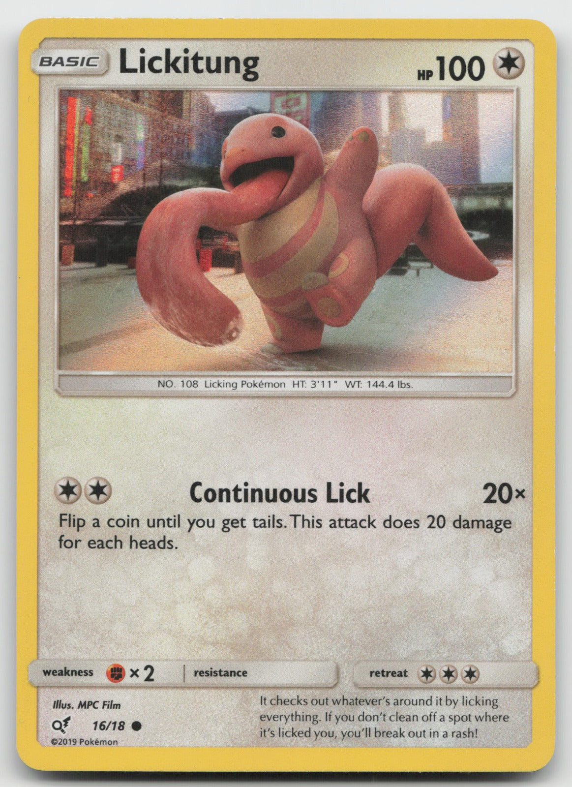 Lickitung (Holo Common) Detective Pikachu 16/18 VLP