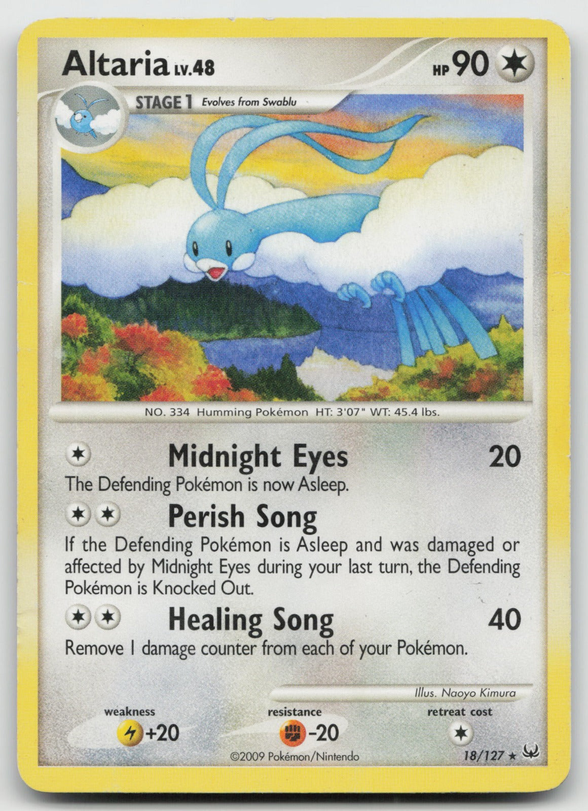 Altaria Rare Platinum 18/127 DMG