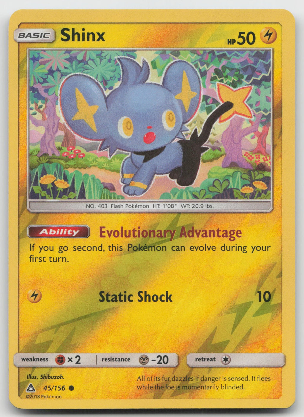 Shinx (4Reverse Holo Common SM - Ultra Prism 45/156 NM