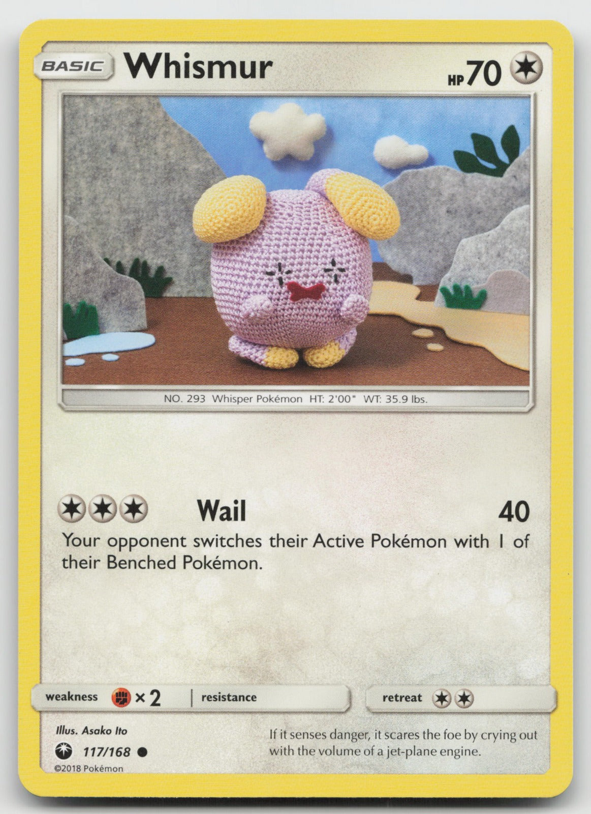 Whismur Common SM - Celestial Storm 117/168 NM