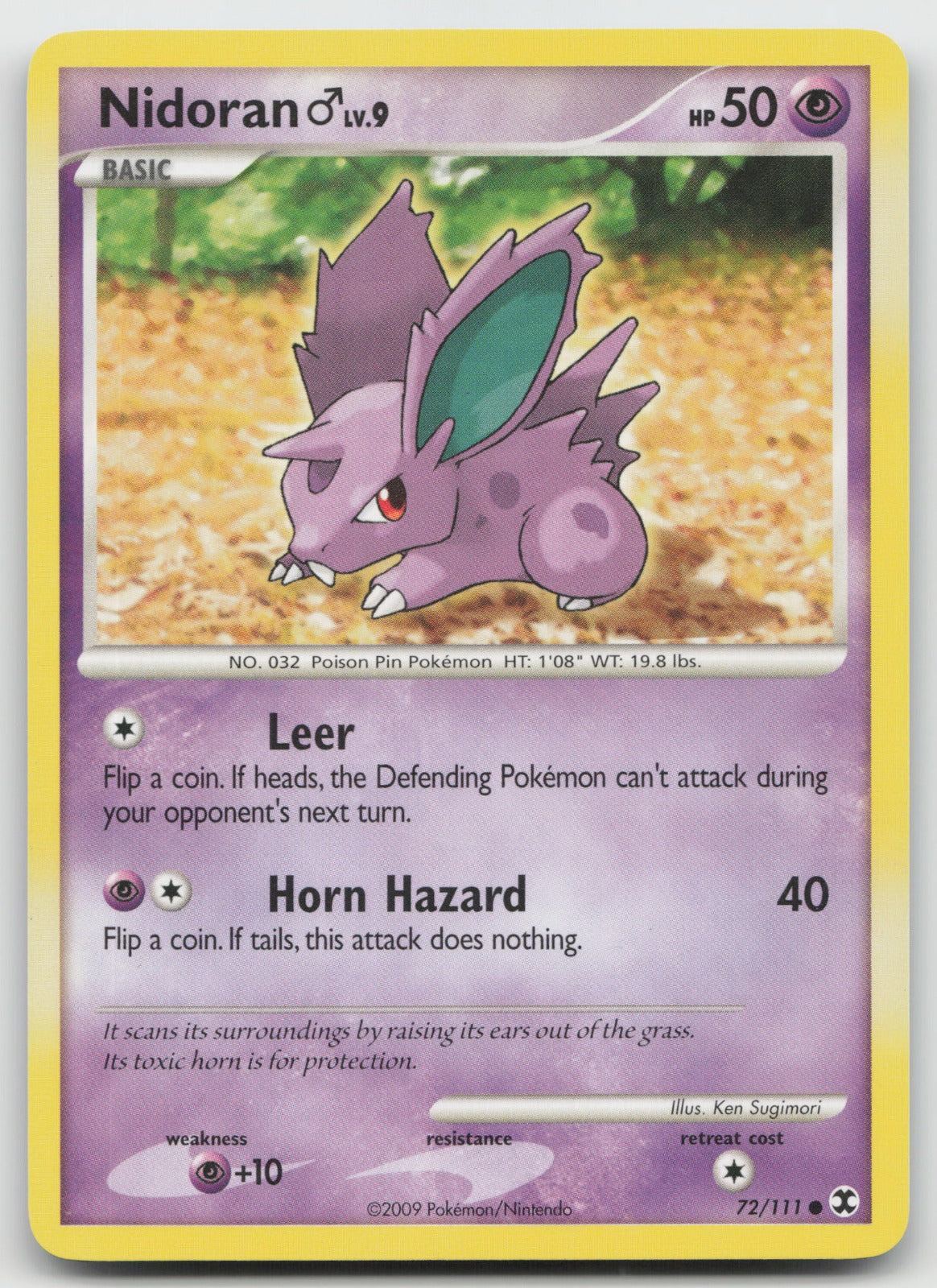 Nidoran M Common Rising Rivals 72/111 LP