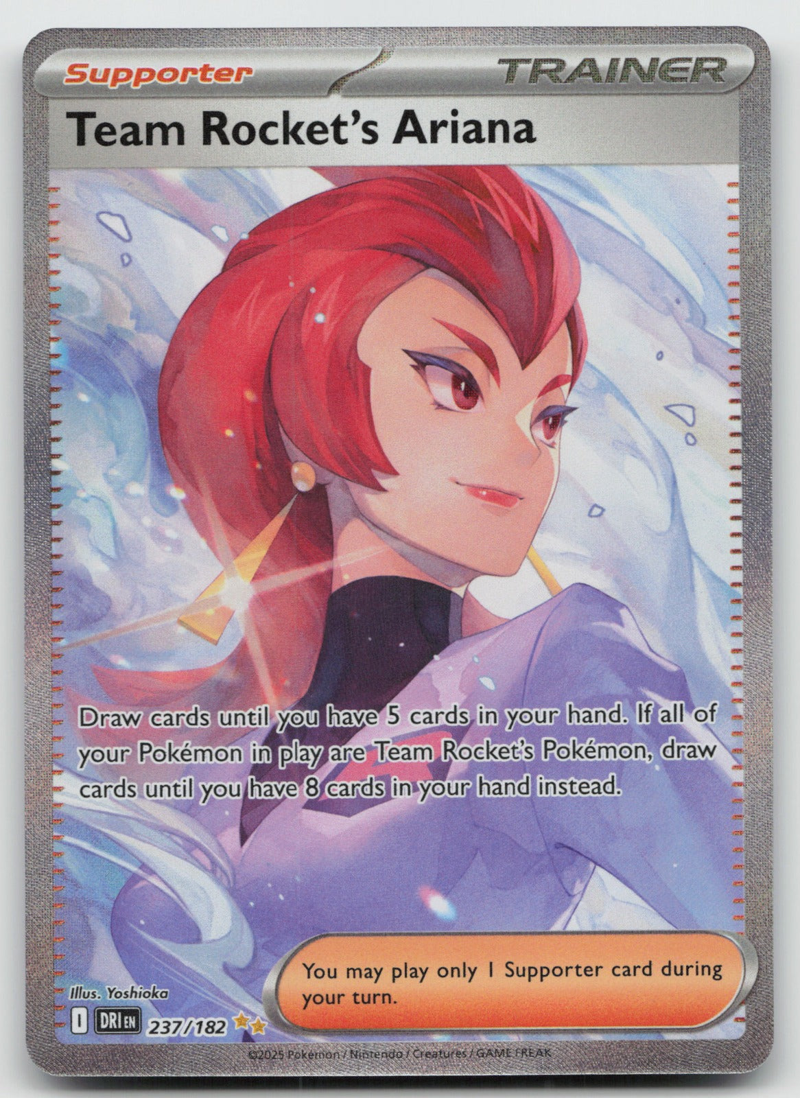 Team Rocket's Ariana Special Illustration Rare Holo Destined Rivals 237/182 NM