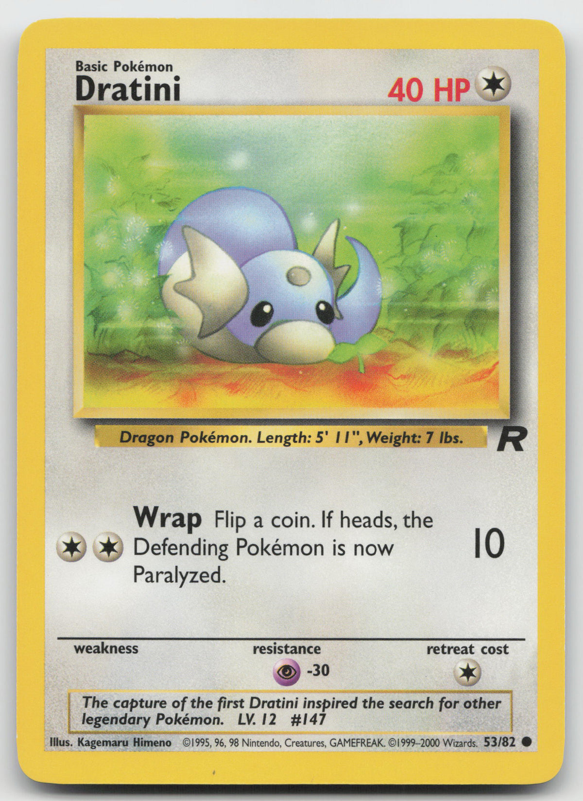 Dratini Common Unlimited Team Rocket 53/82 LP