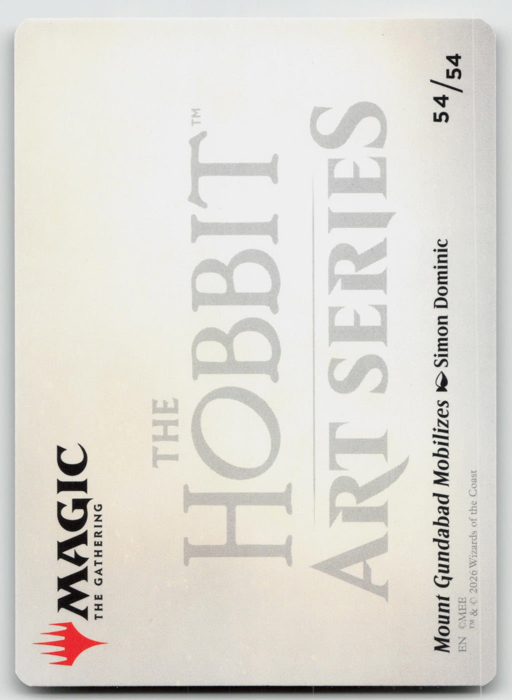 Mount Gundabad Mobilizes Art Card (Gold-Stamped Signature) S The Hobbit 54 NM