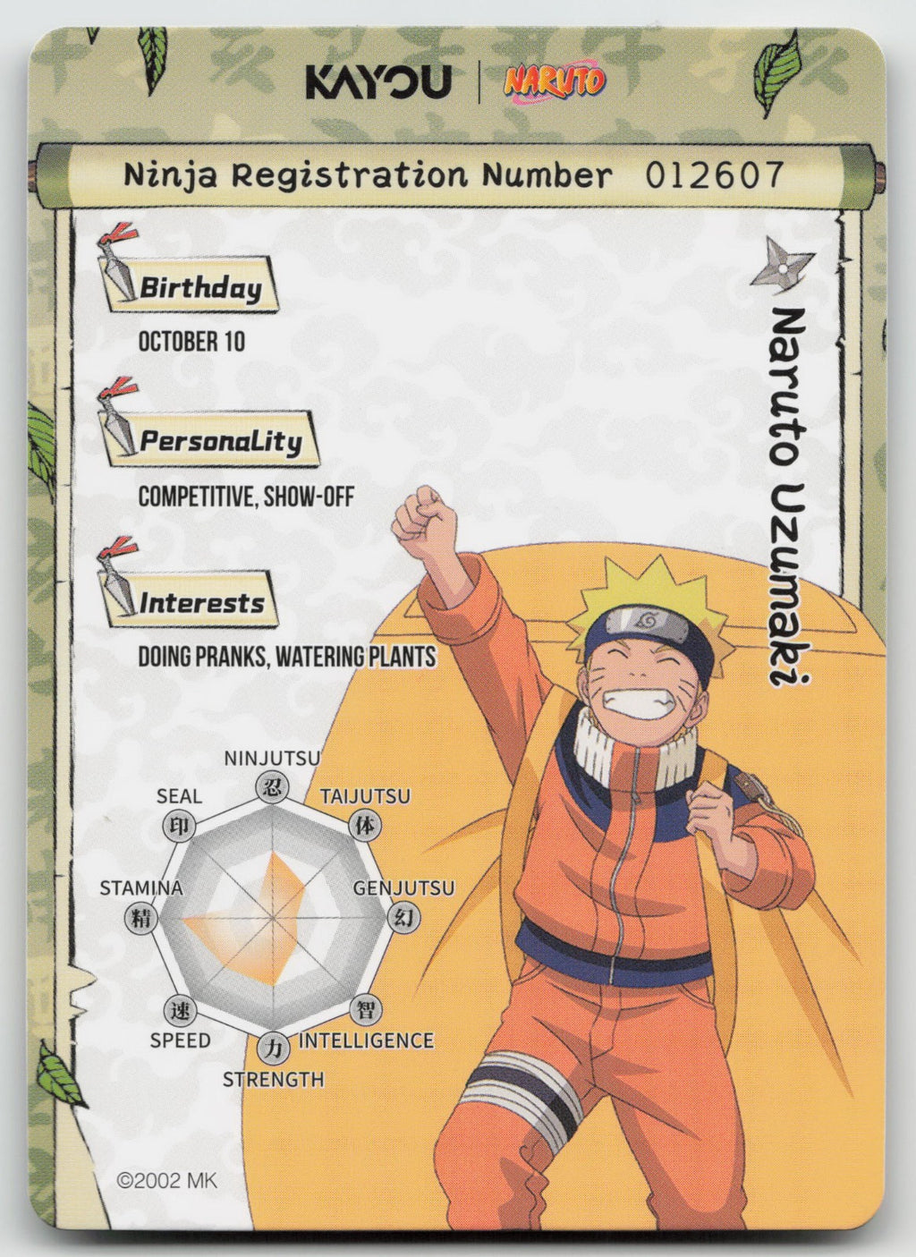 Naruto Uzumaki SR Chapter Jin Series 3 012L2 NM