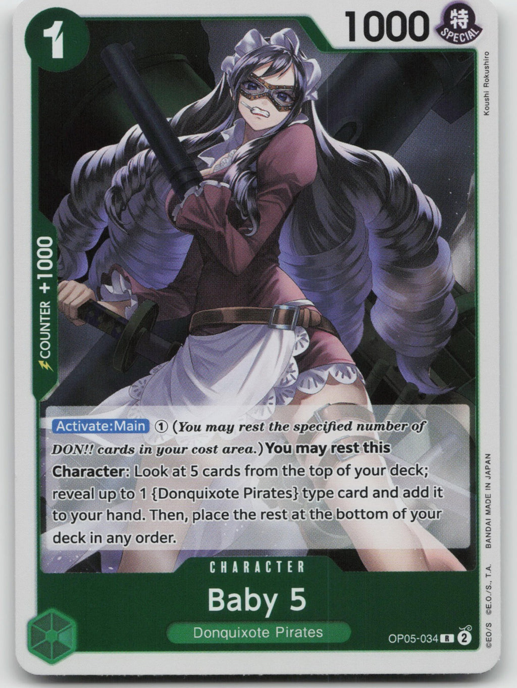 Baby 5 (034) R Foil Awakening of the New Era OP05-034 NM