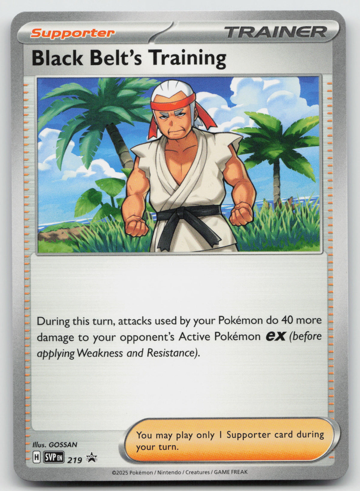 Black Belt's Training - Pokemon Promo SVP219 Trainer Kit NM