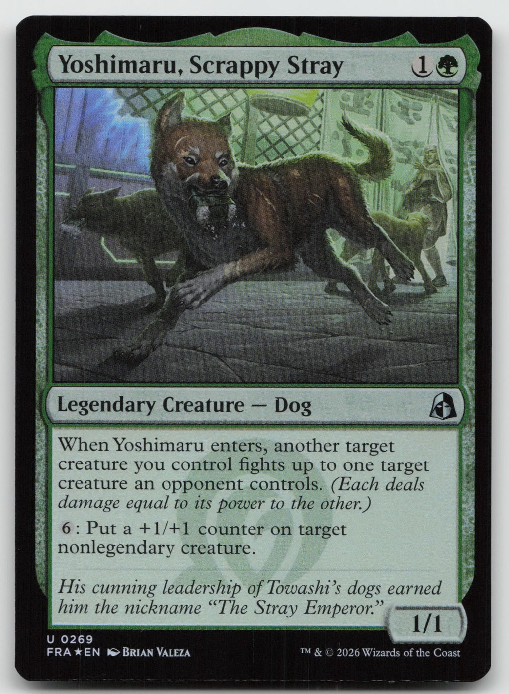 Yoshimaru, Scrappy Stray U Foil Reality Fracture 269 NM