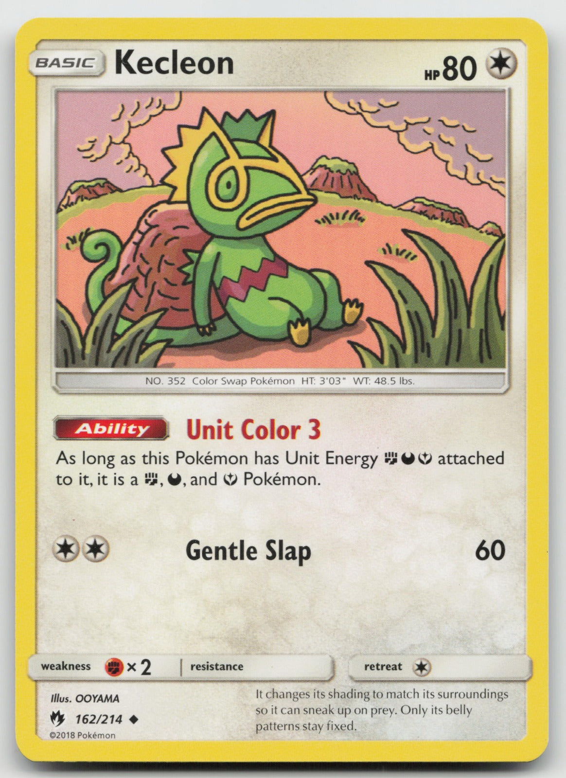 Kecleon Uncommon SM - Lost Thunder 162/214 VLP