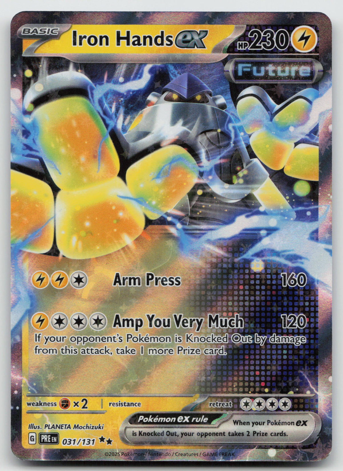Iron Hands ex Double Rare Holo SV: Prismatic Evolutions 031/131 NM