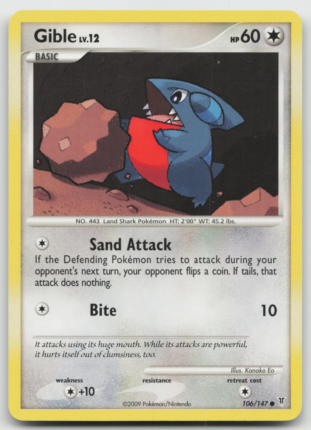 Gible Common Supreme Victors 106/147 NM
