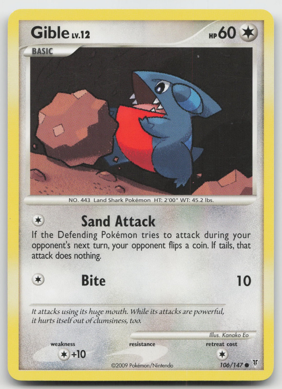 Gible Common Supreme Victors 106/147 NM