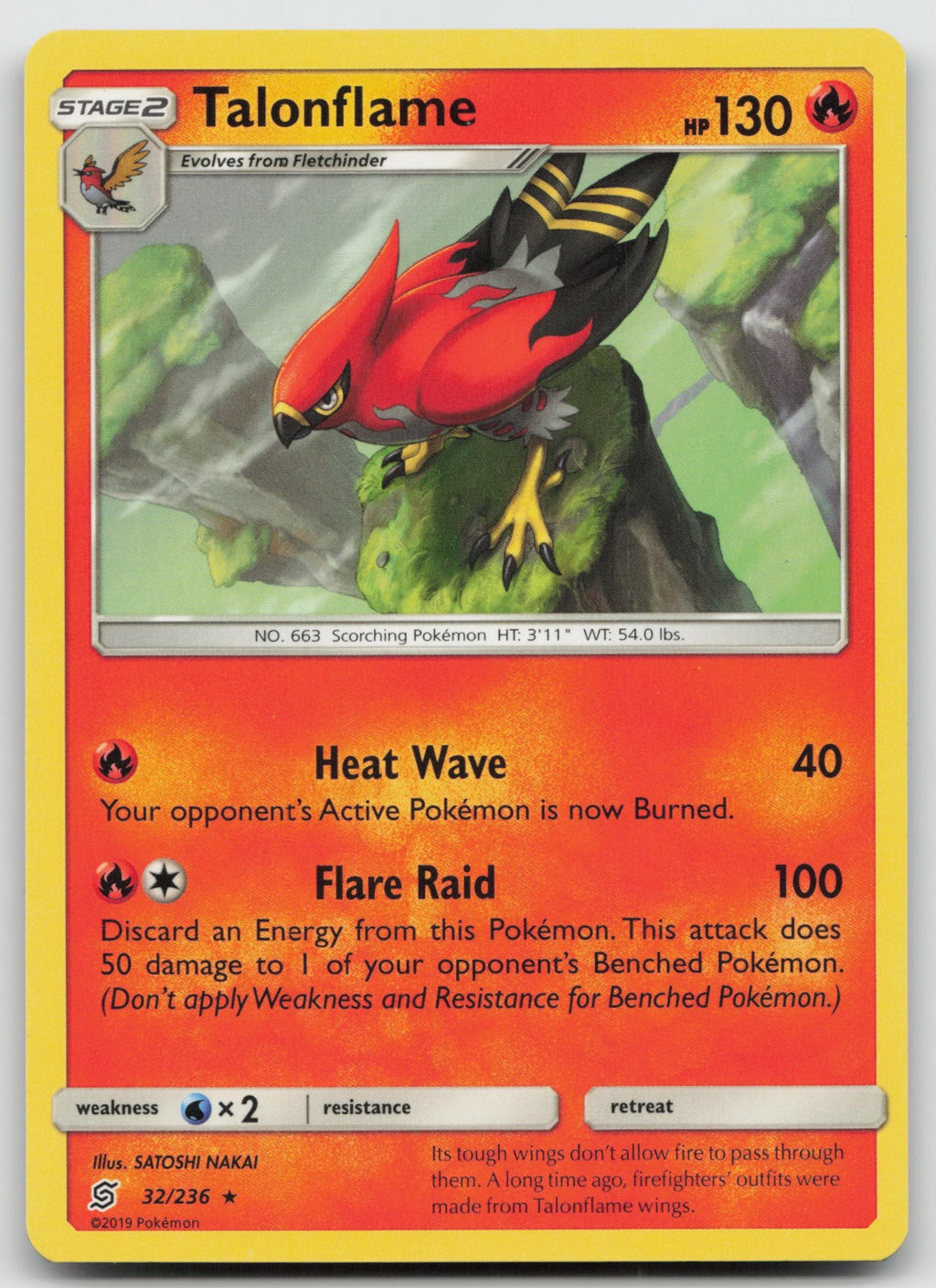 Talonflame Rare SM - Unified Minds 32/236 NM