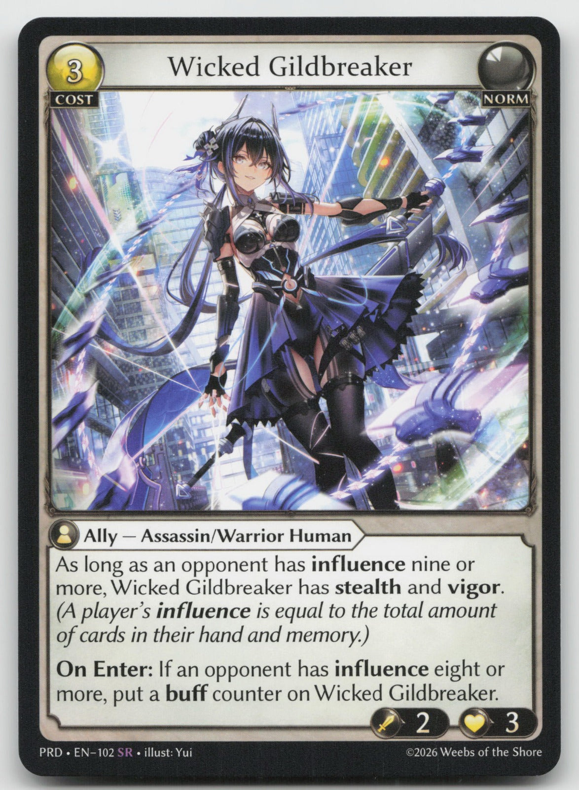 Wicked Gildbreaker Super Rare .asphodel/paradise 102 NM