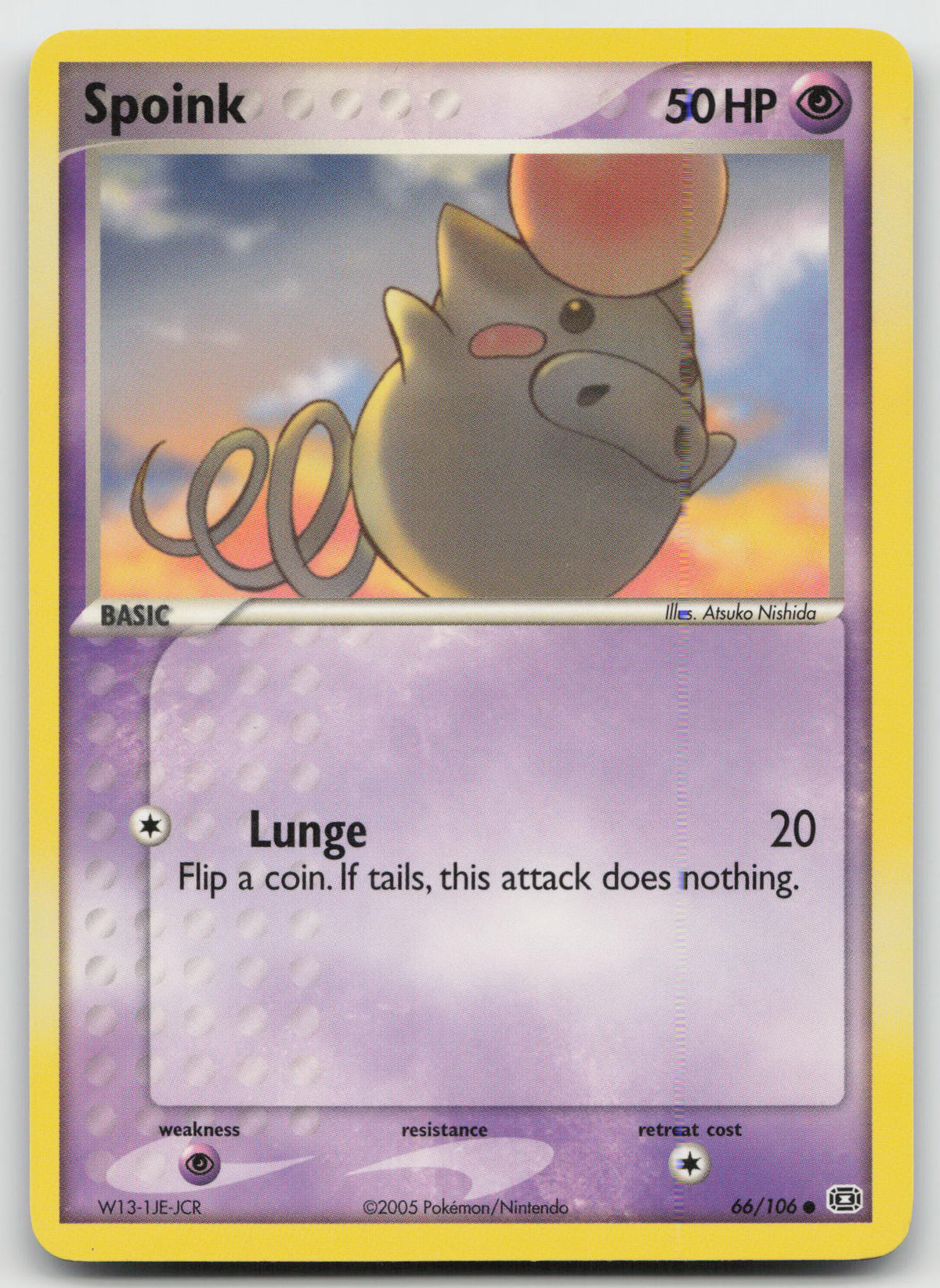 Spoink Common Normal Emerald 66/106 LP