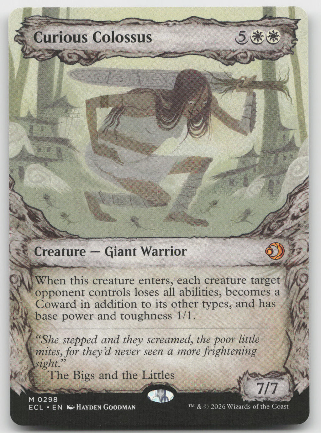 Curious Colossus (Showcase) M Normal Lorwyn Eclipsed 298 NM