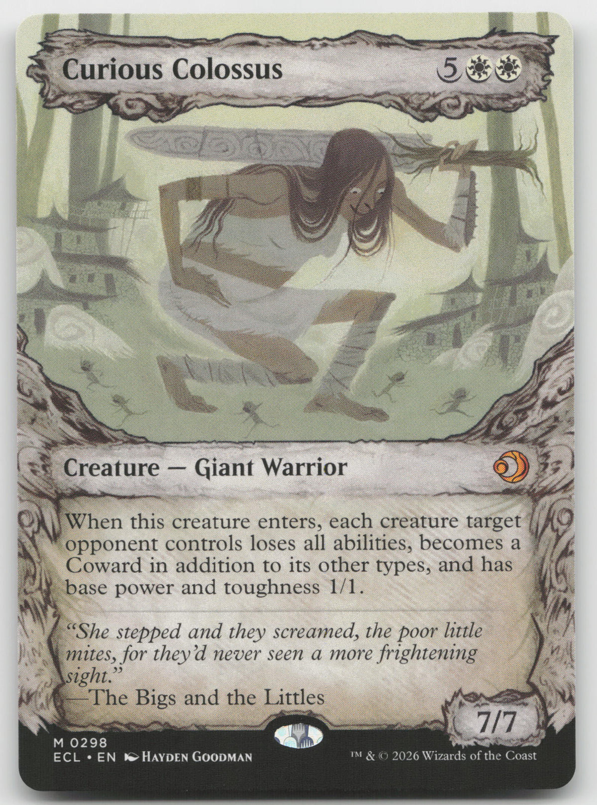 Curious Colossus (Showcase) M Normal Lorwyn Eclipsed 298 NM