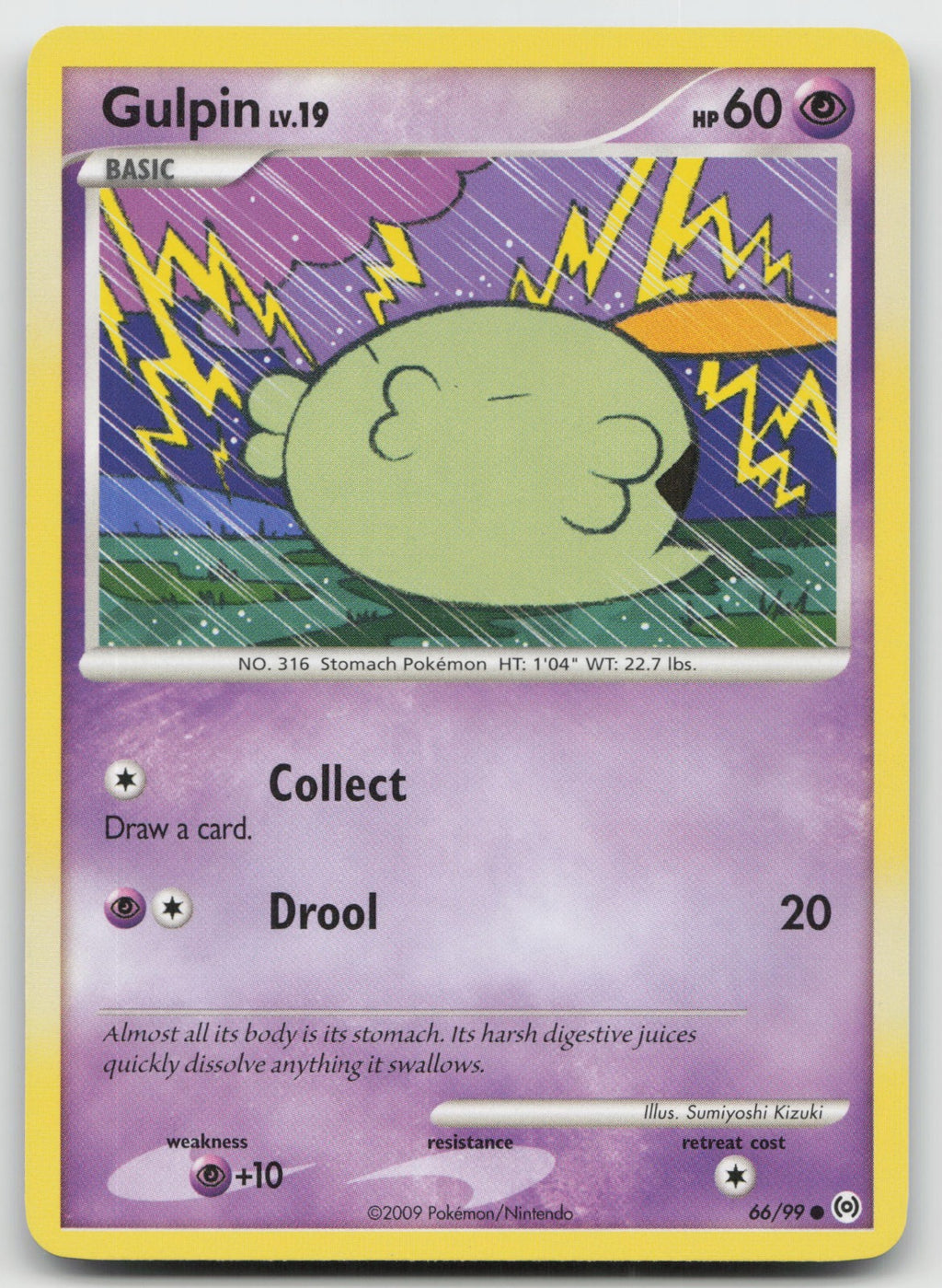 Gulpin Common Arceus 66/99 NM