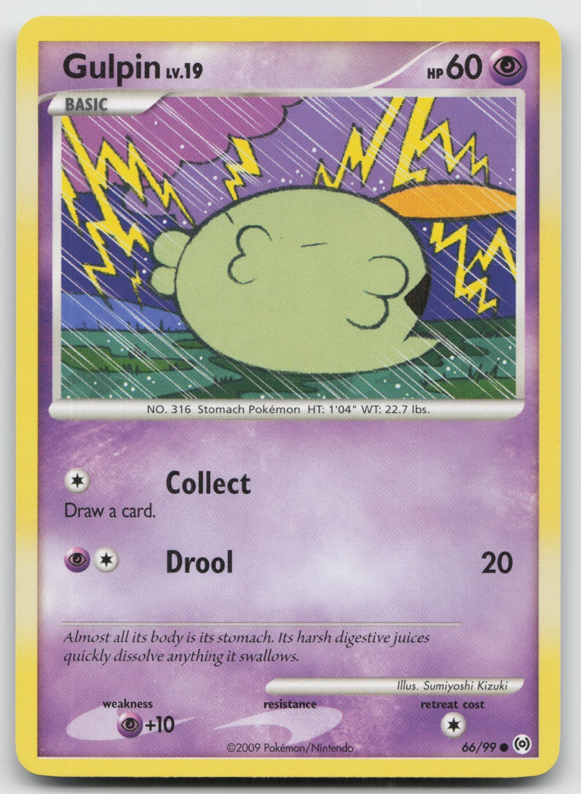 Gulpin Common Arceus 66/99 NM