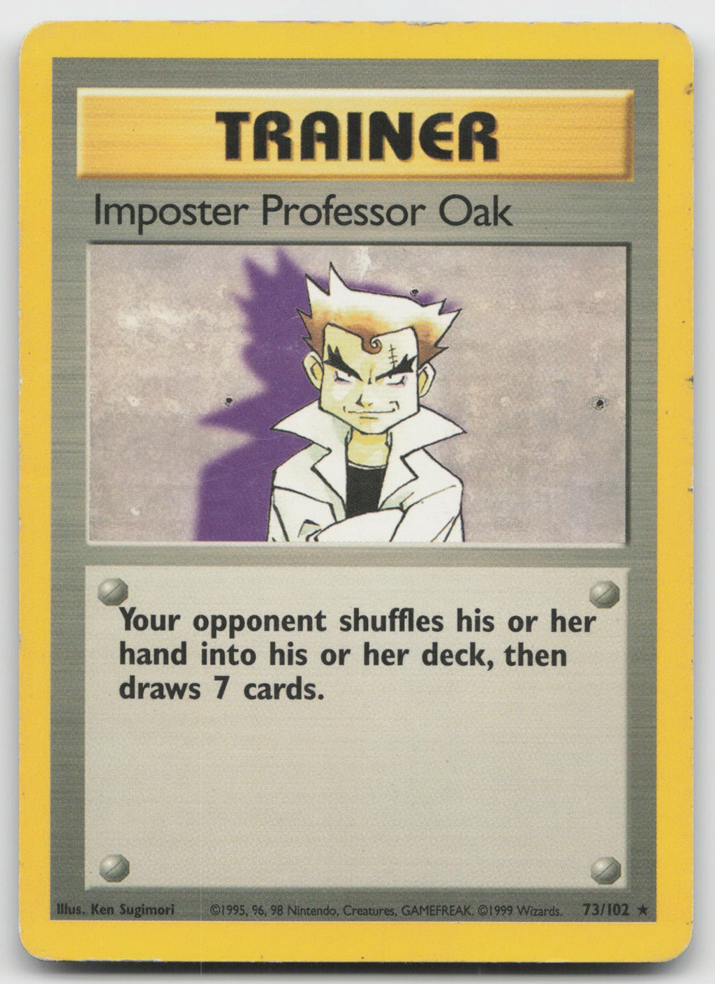 Imposter Professor Oak Rare Base Set 73/102 HP