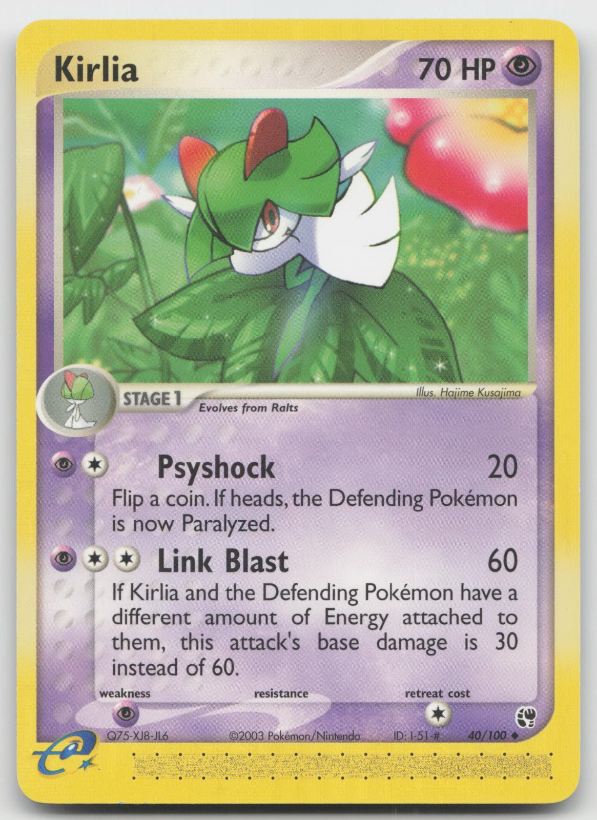 Kirlia Uncommon Sandstorm 40/100 NM