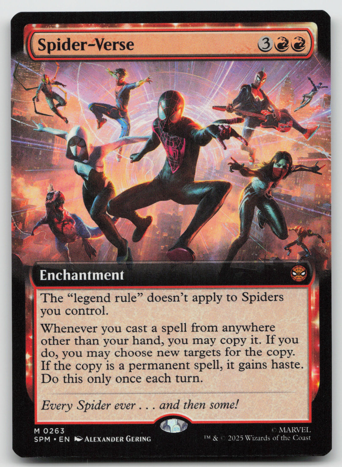 Spider-Verse (Extended Art) M Normal Marvel's Spider-Man 263 NM