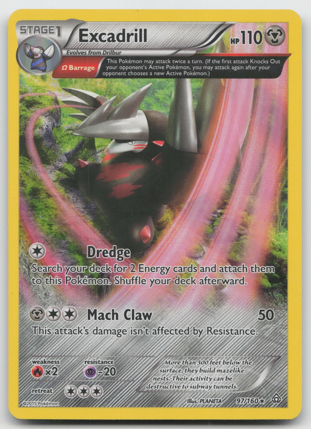 Excadrill (Omega) Holo Rare XY - Primal Clash 97/160 VLP