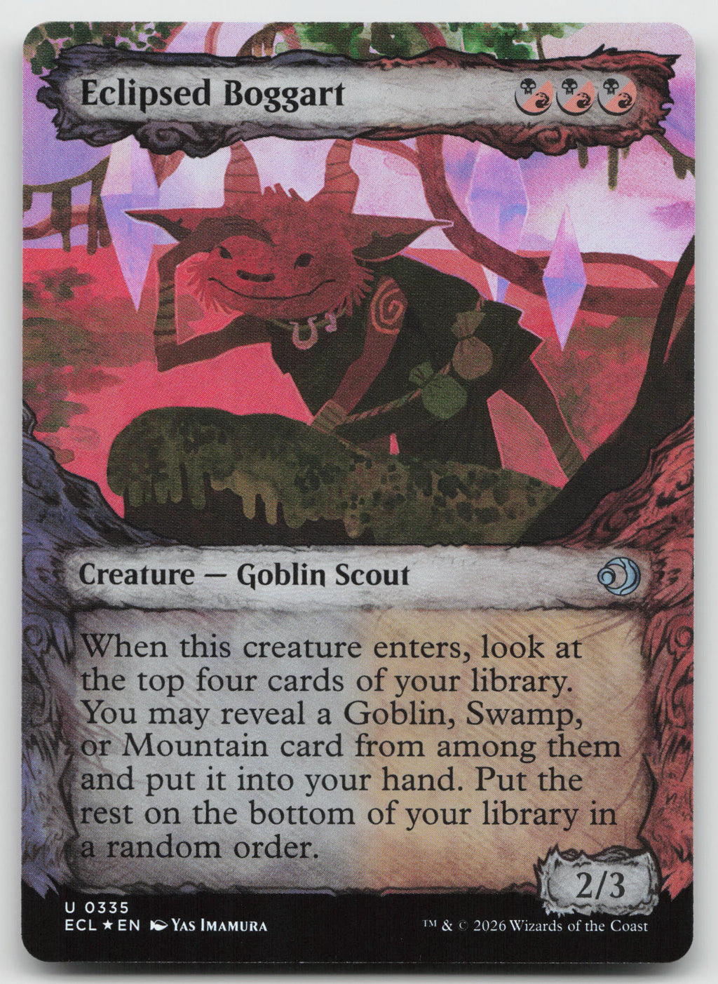 Eclipsed Boggart (Showcase) U Foil Lorwyn Eclipsed 335 NM