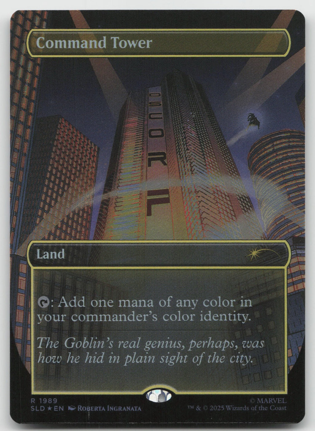 Command Tower (Rainbow Foil) R Foil Secret Lair Drop Series 1989 NM
