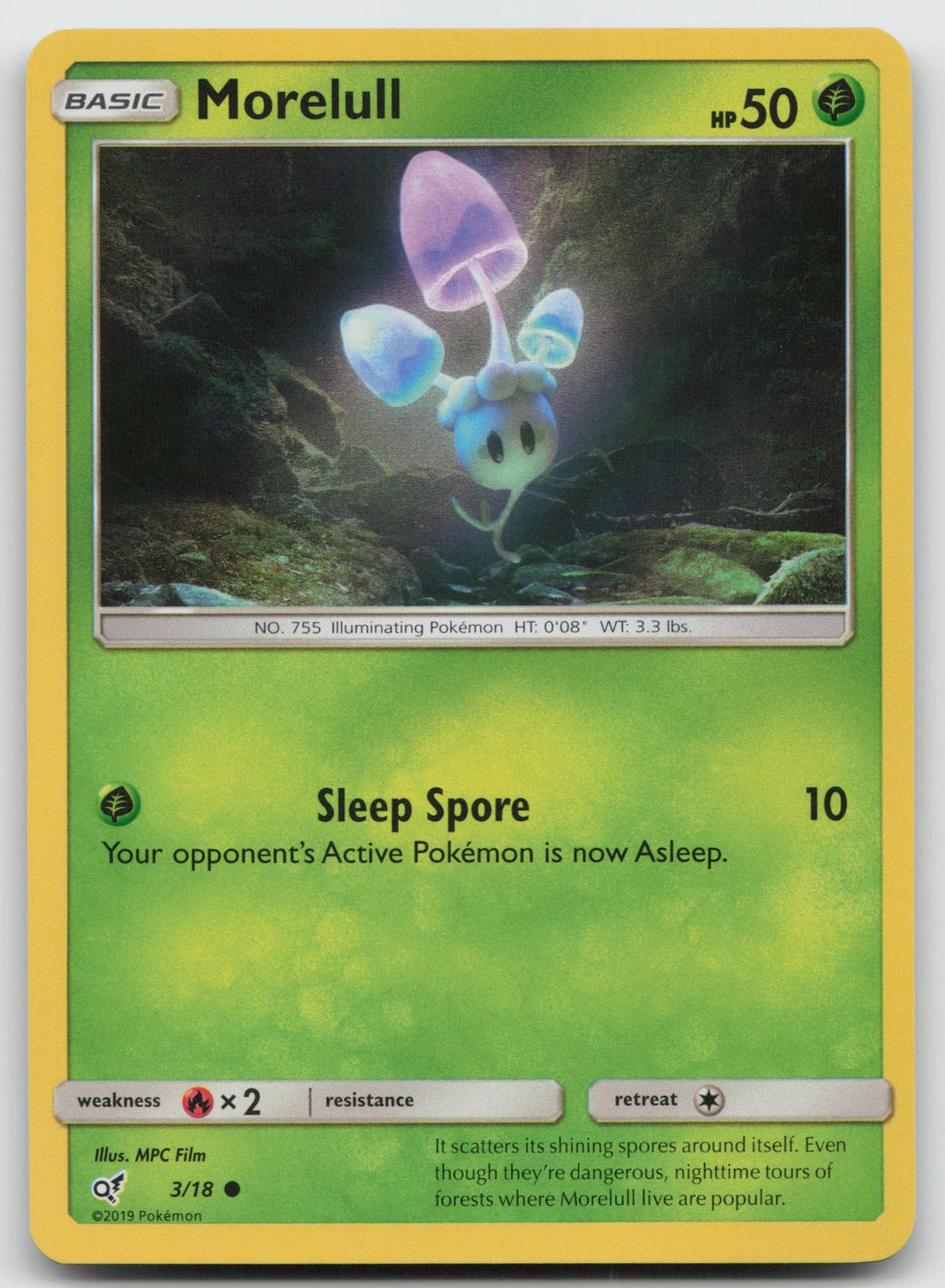 Morelull (Holo Common) Common Detective Pikachu 3/18 LP