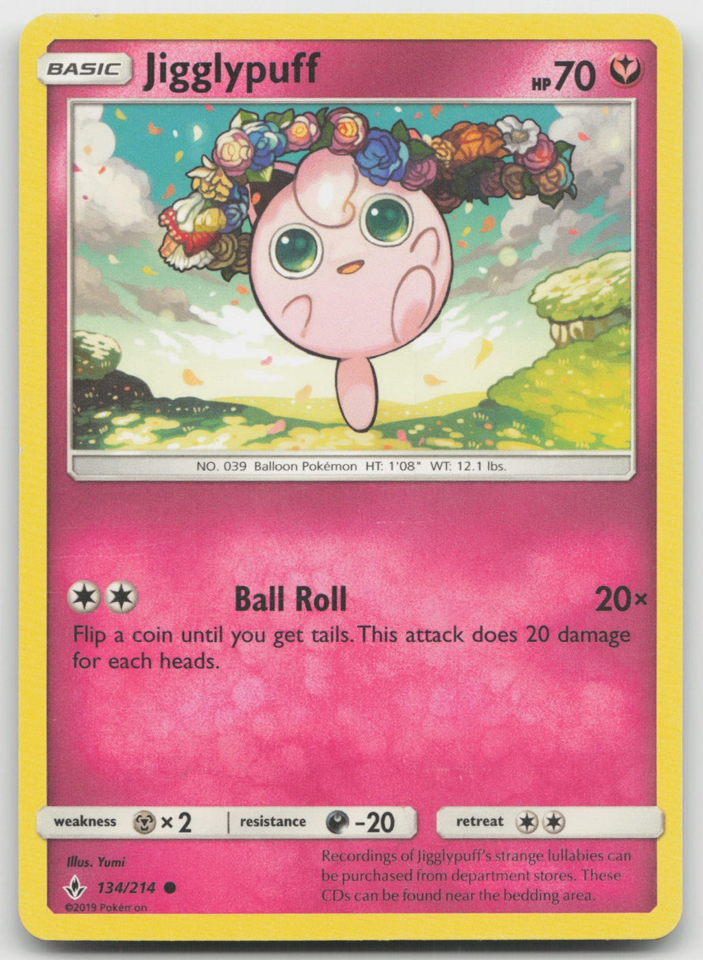 Jigglypuff Common SM - Unbroken Bonds 134/214 VLP